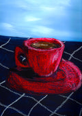 Red coffee cup