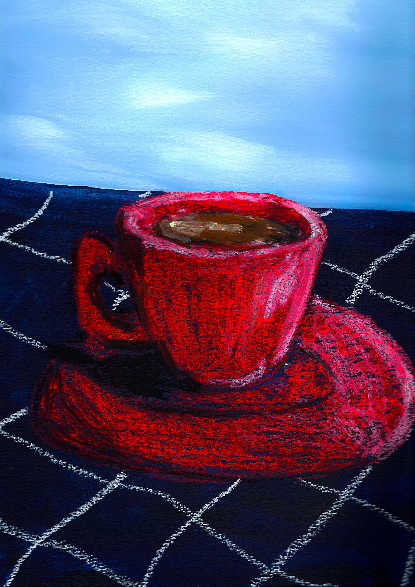 Red coffee cup